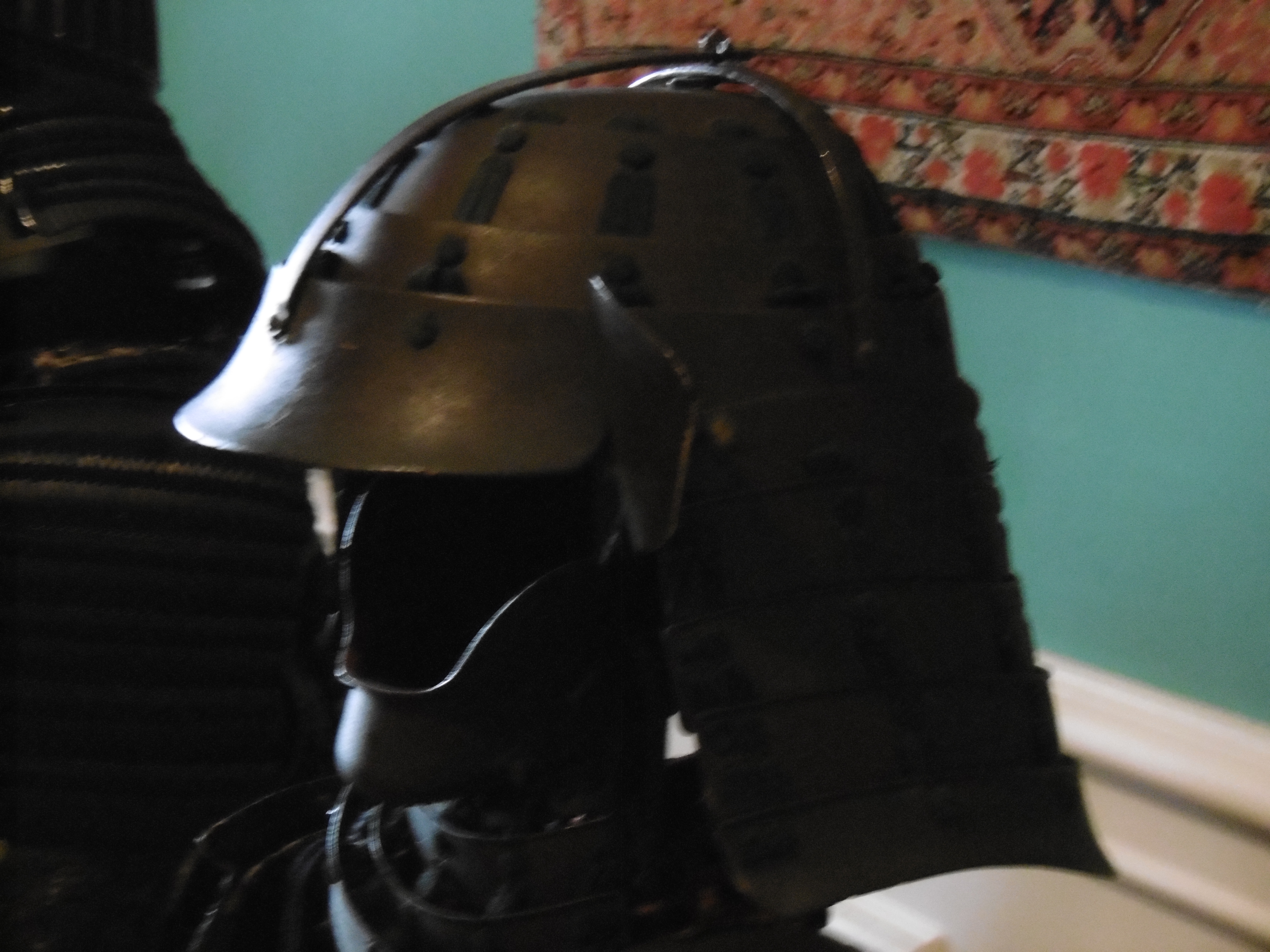 The tatami kabuto (folding helmet) of the armour in Silesia.